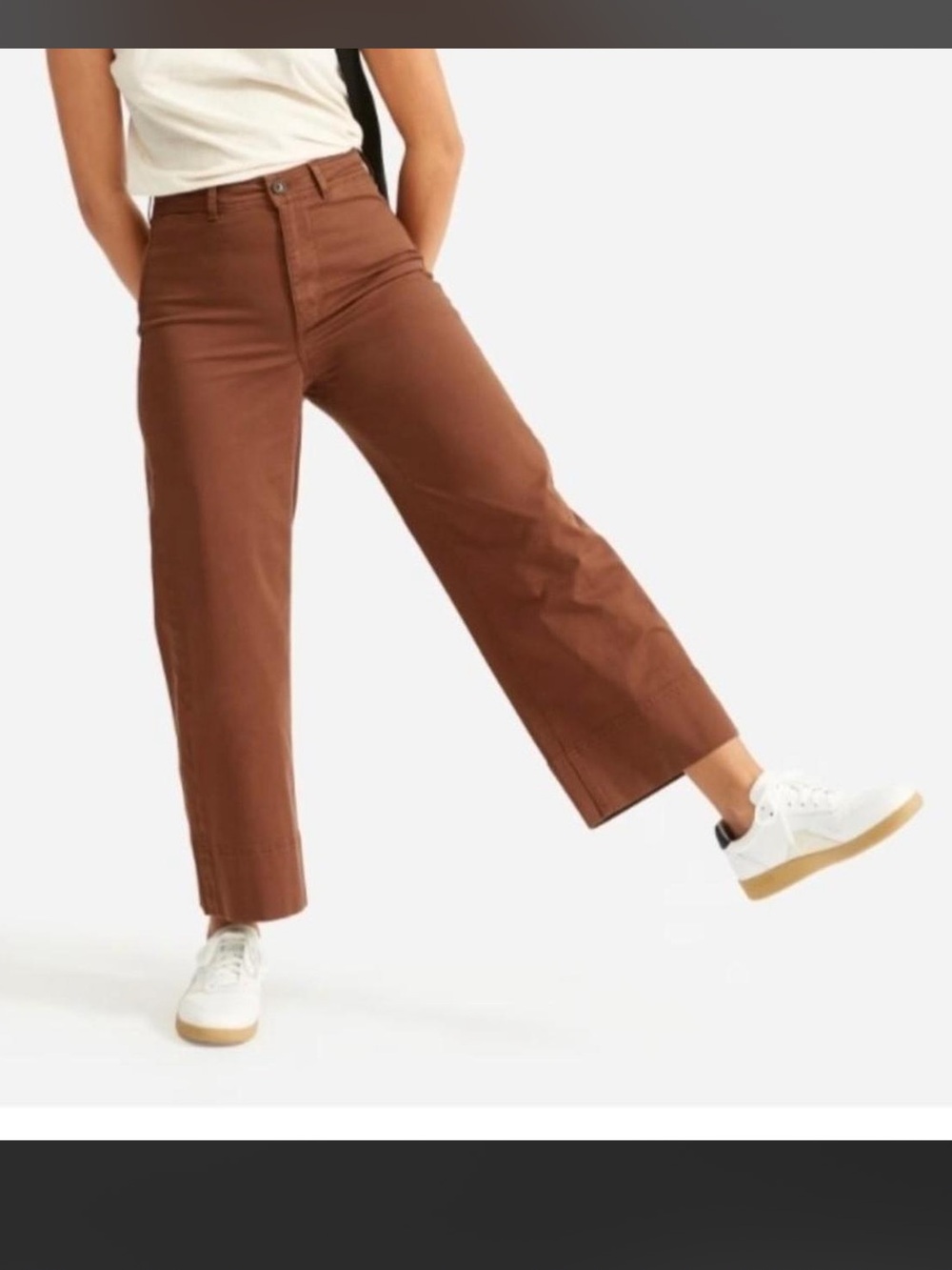 Everlane Lightweight Wide Leg Crop Chino